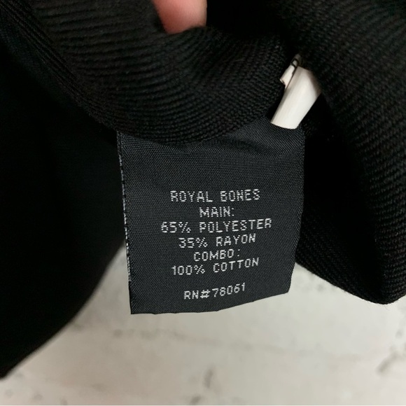 Royal Bones Tripp Daang Goodman Tripp Black Chain Skirt Lace Grommet Large - Picture 9 of 9